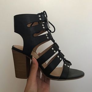 MADDEN GIRL “Nyles” Gladiator Lace Up Heels